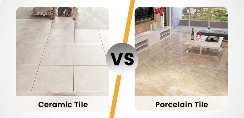 Porcelain vs ceramic bathroom tiles