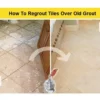 Tile regrouting to repair damaged bathroom grout