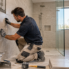 Professional bathroom tile renovation in Bentleigh East and Black Rock featuring installation of modern porcelain wall and floor tiles.