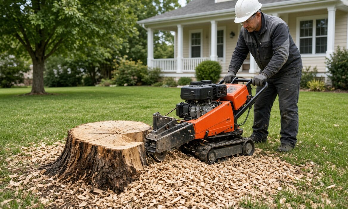Tree stump grinding service in Melbourne