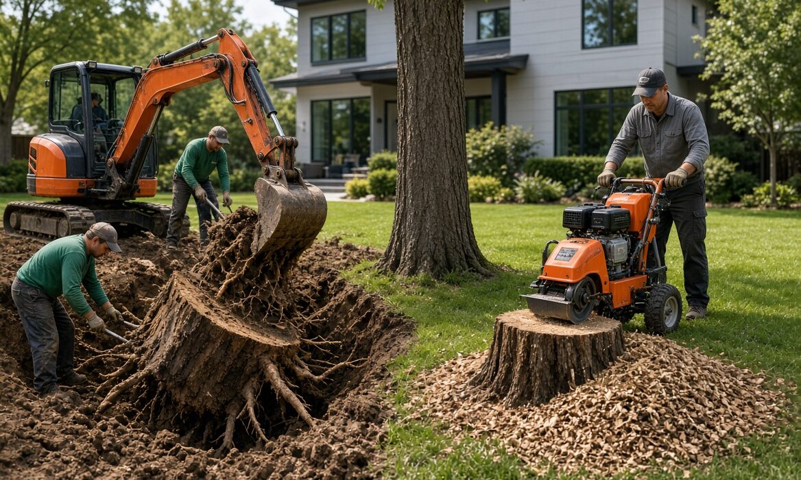 Tree stump removal vs stump grinding in Melbourne