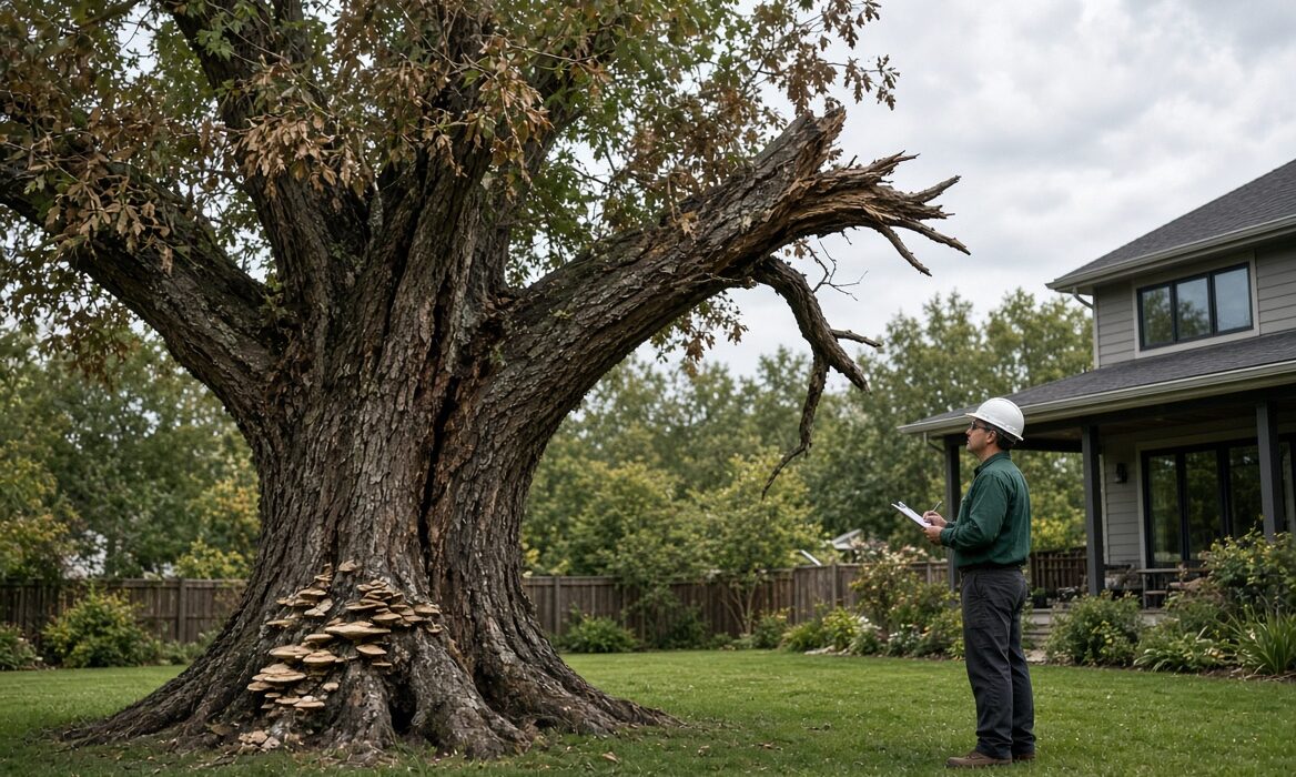 Signs of a dangerous tree requiring professional inspection in Melbourne